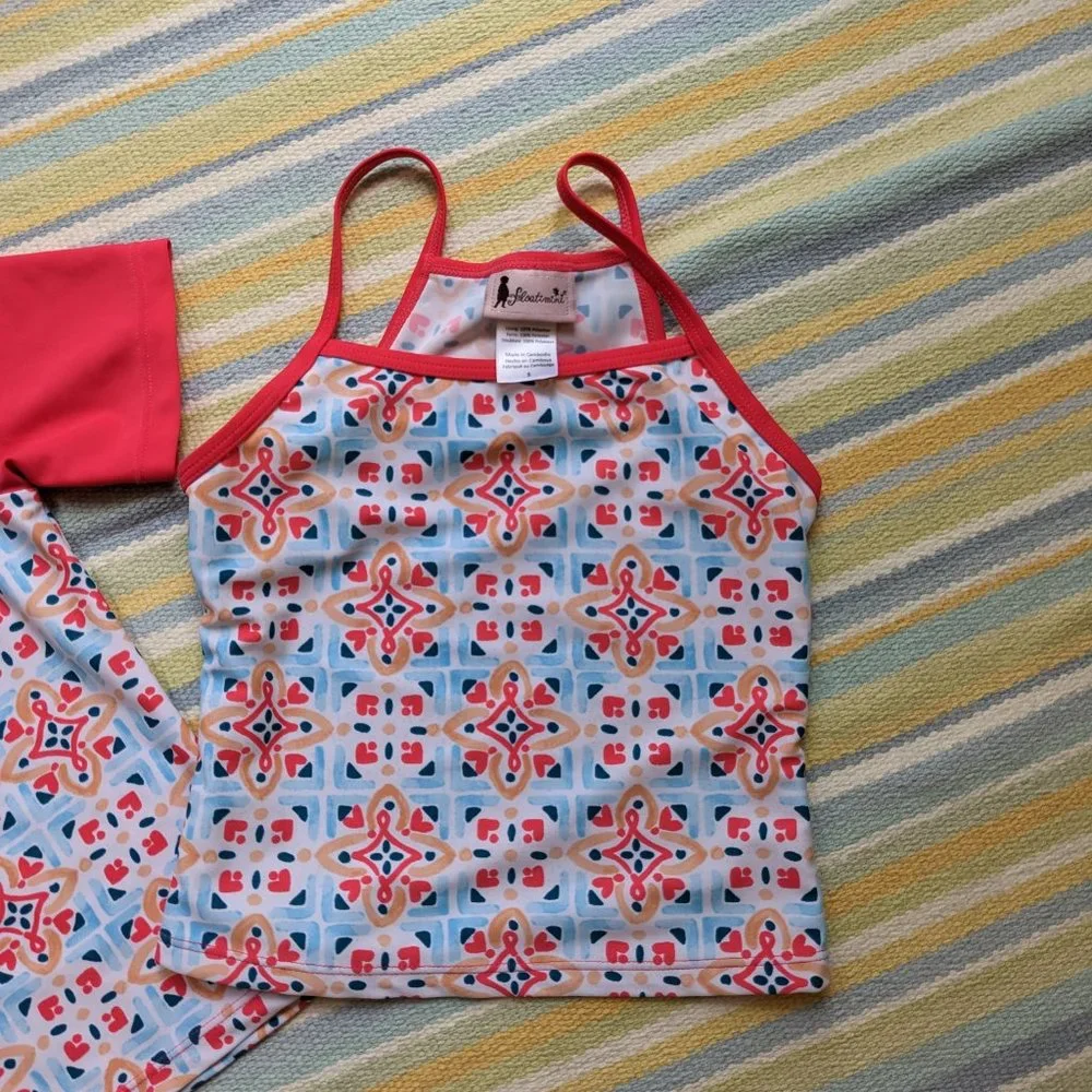 ⭐ Floatimini rashguard & tankini set size 5